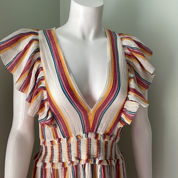 SAYLOR Stripe Dress Revolve Size Medium - Picture 4 of 8